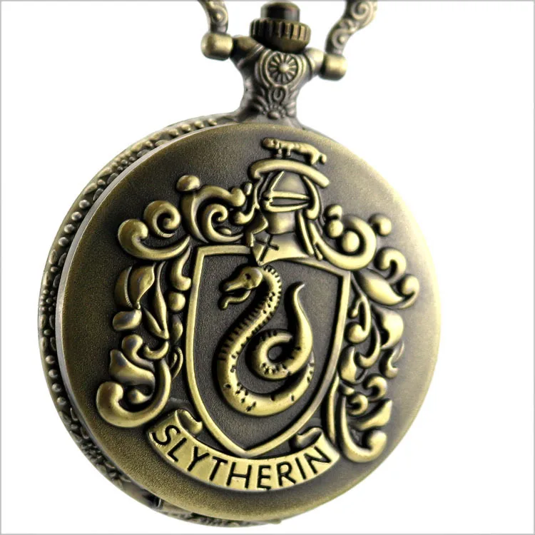 Bronze Pocket Watch Fashion Quartz Pocket Watches Necklace FOB Chain Pendant Gifts Pocket Watch for Men Women