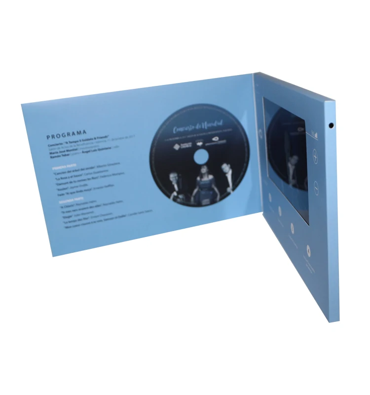 Tradeshow Marketing Materials 7inch Lcd Business Card Maker Lcd Suppliers Of Custom Printed Video Brochures