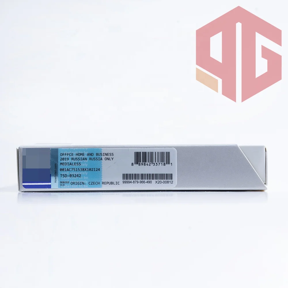 Selling top  Genuine 100% officee 2019 home and business  key for pc retail box 2019 hb online  activation