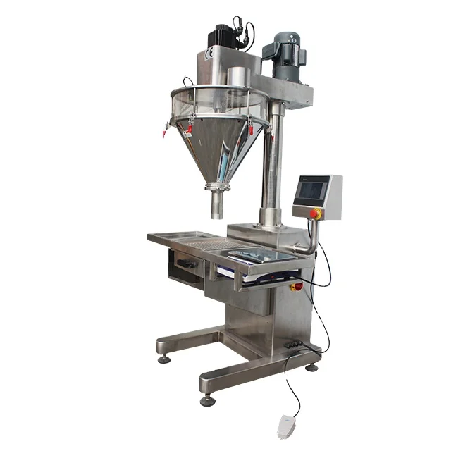 Coffee/milk/washing/spice/detergent Powder Filling Machine PLC & Touch Screen Volumetric &weight Control 1-5000g 4000BPH SUS 304