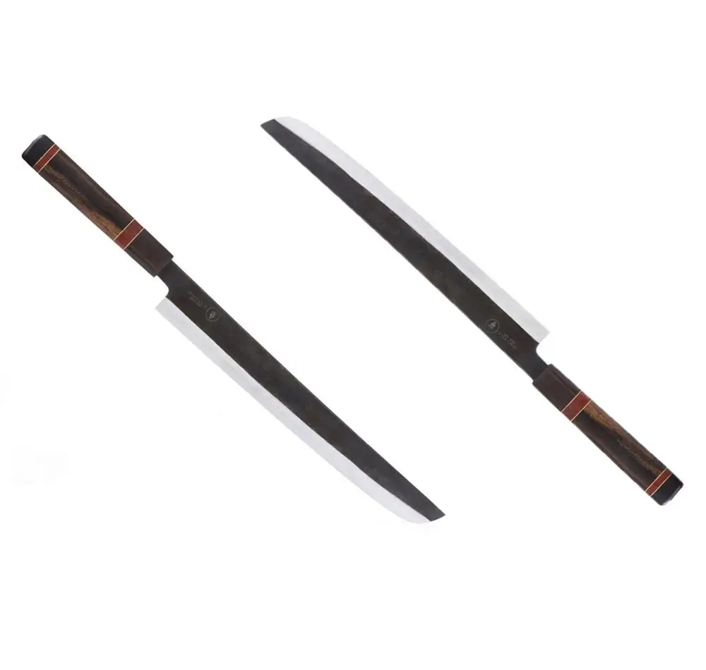 Cheap Japanese Kitchen Knife  Sashimi Hand Forged Knife Ebony Rosewood Wooden Handle