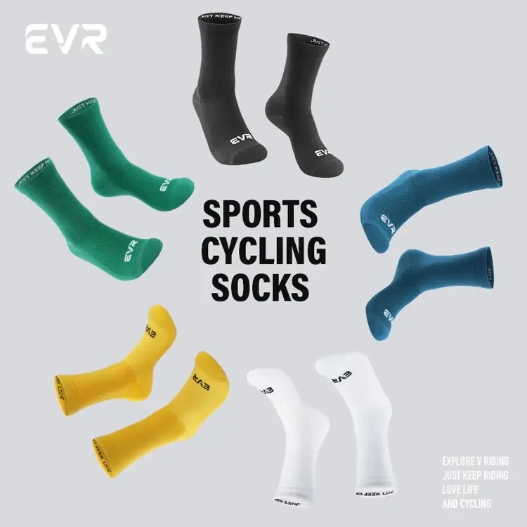 EVR Cycling Socks Bike Bicycle Road Bike MTB Folding Bike Sports Socks Sport Outdoor
