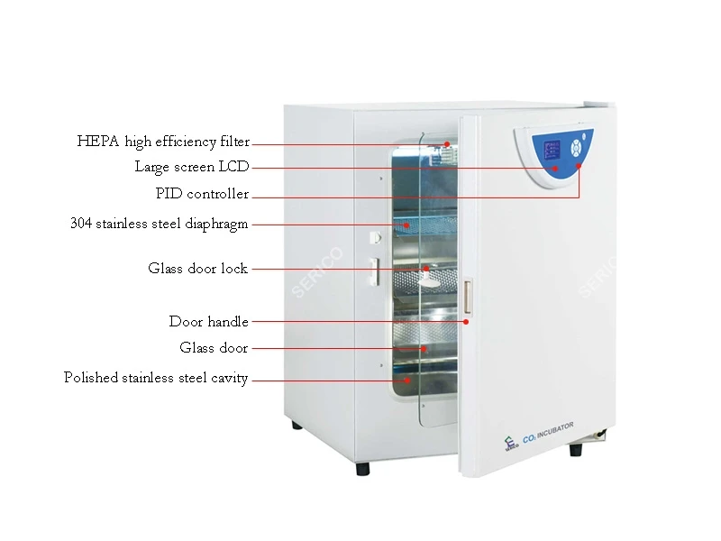 SERICO 80L Automatic CO2 Incubator heracell Model BPN series 55Celsius 20%+/-0.1% IR sensor