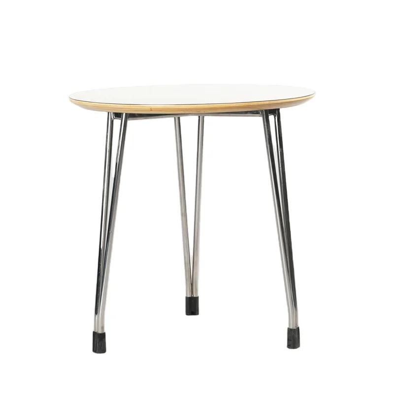 stainless steel base small size dining coffee table