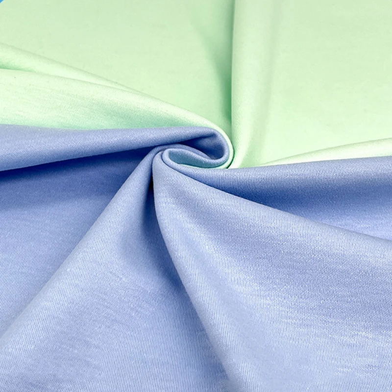 2025 stock wholesale 60%cotton 30%tencel 7%hemp 185gsm Jersey fabric fabrics for clothing
