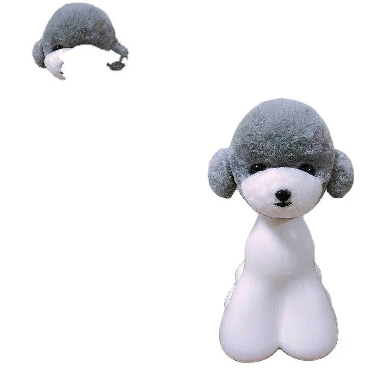 Model dog and wigs for Groomer model dog head wig replace head hair for Dog Grooming Practice
