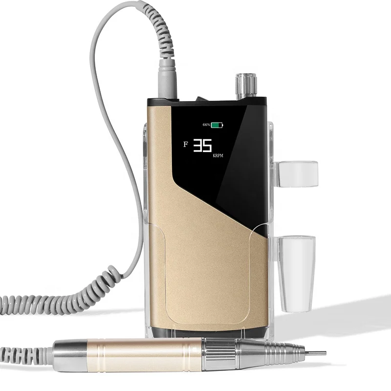 Nail equipments 2023 new manicure polish machine electric e file nail sander wireless nail drill 35000rpm