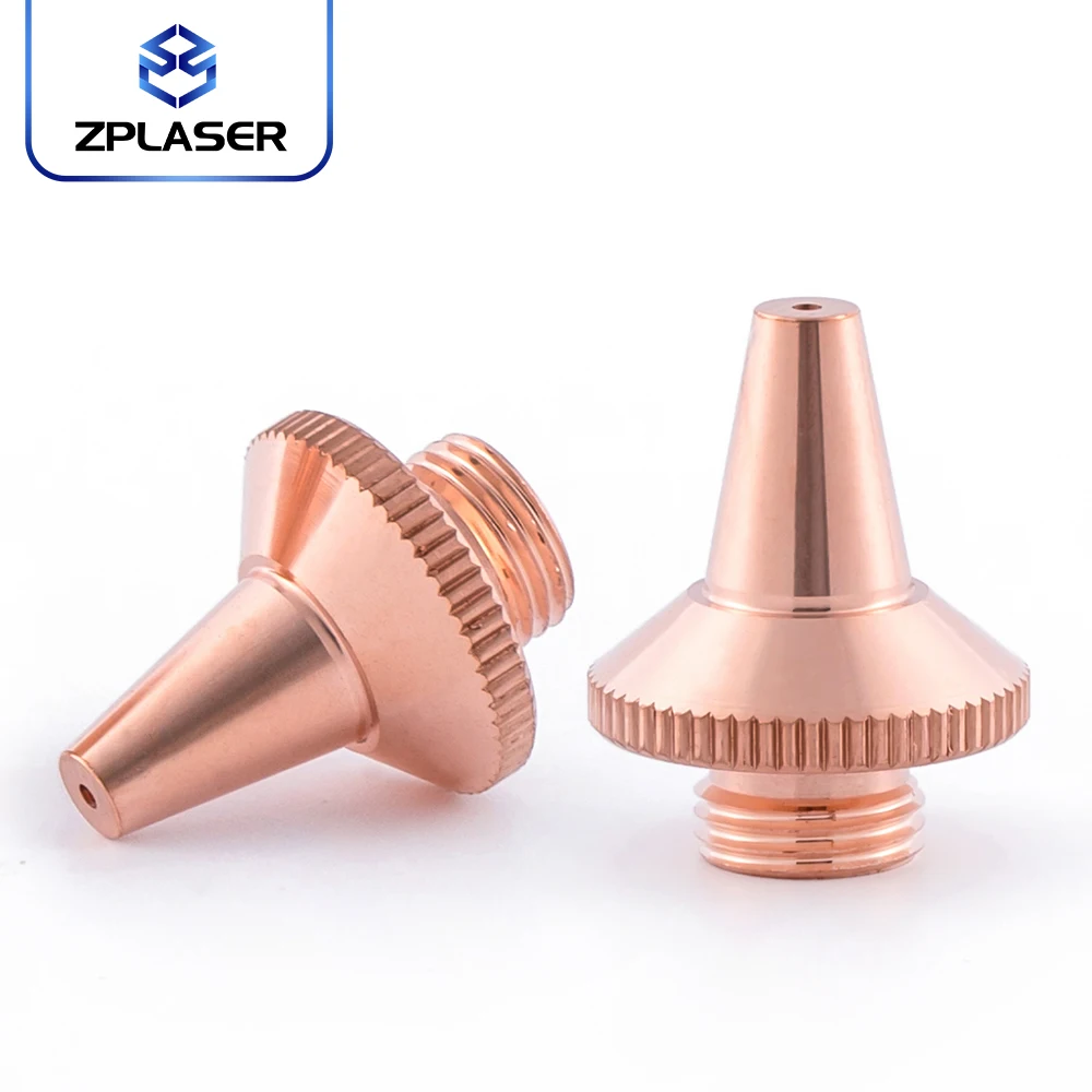 [High-quality] ZPLASER Optical Fiber laser equipment parts red copper Single Layer D15mm-19H 3D-M8-S laser cutting nozzle