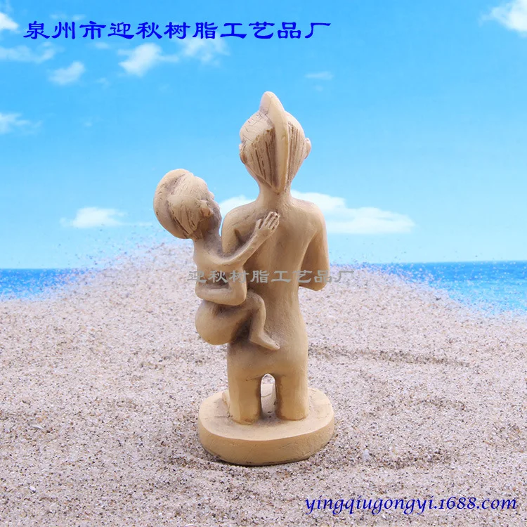 Quyingqiu Resin Figure Great God Mother and Child Mental Game Sandbox Model Diagnostic Equipment