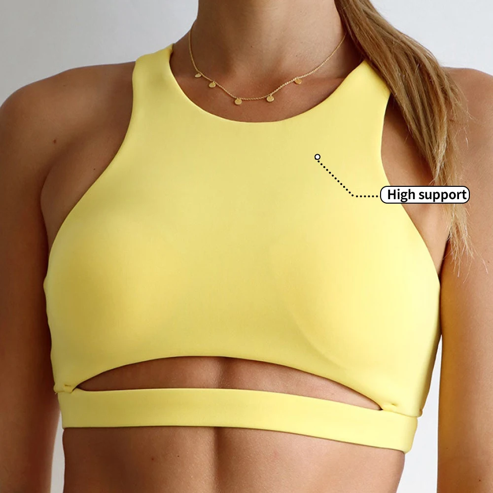 High Quality Ladies High Support Girl Bra Fitness Sports Bra Wholesale Custom recycled sports bra
