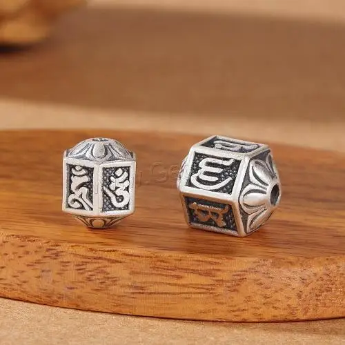 DIY Изготовление ювелирных изделий оптом антикварная отделка Таиланд стерлингового серебра разделитель бусины разного размера для выбора серебристого цвета 1649464