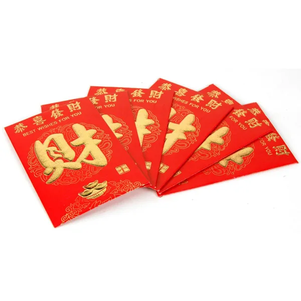 Custom Made Fancy Small Foil Red Envelope Packaging