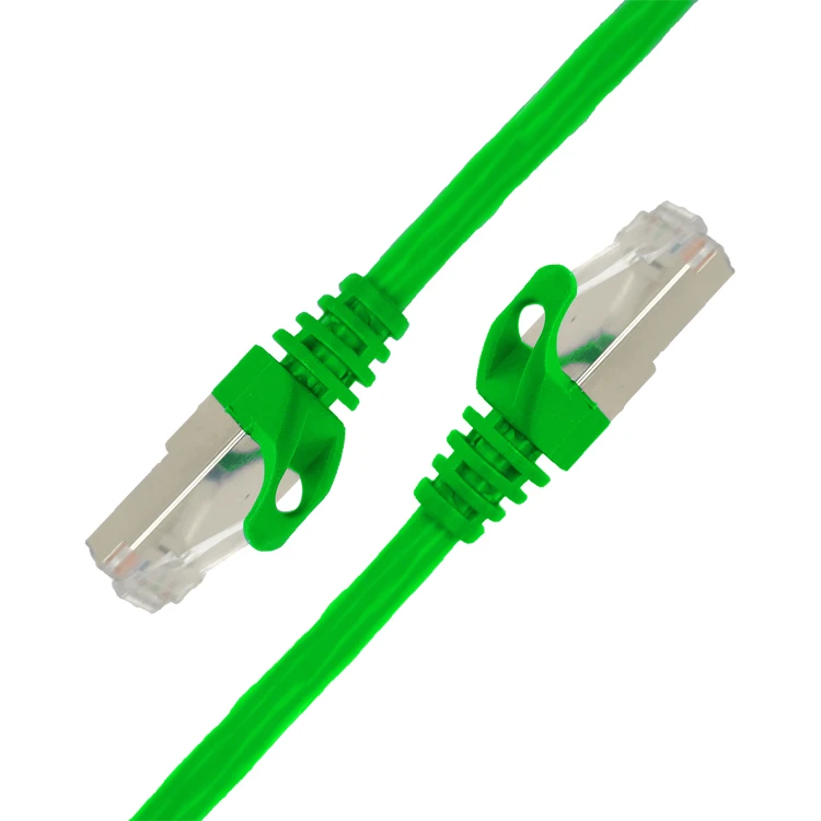 Экономичный 27AWG Cat6 экранированный патч-корд, многожильный кабель CCA с разъемом RJ45