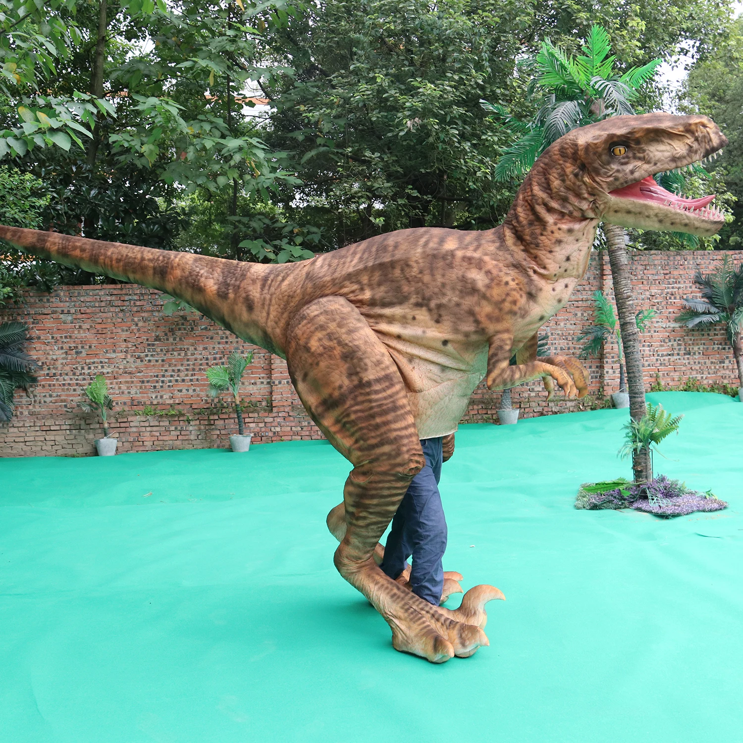 Amusement Park Lifesize Animatronic Disfraz De Dinosaurio