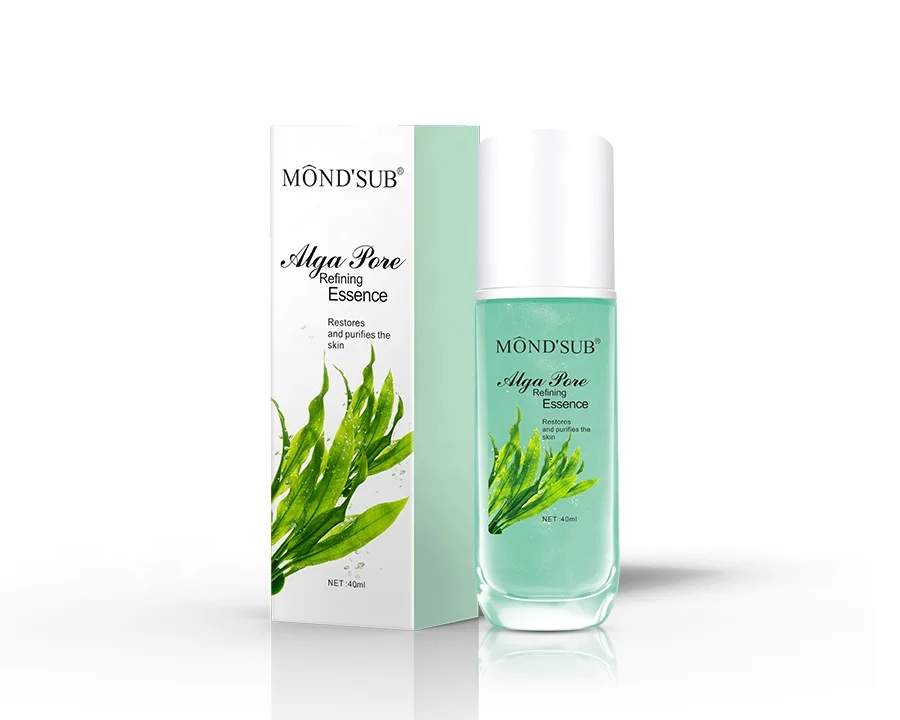Private Label Seaweed Pore Minimizer Serum Alga Organic Skin Treatment Anti Acne Serum