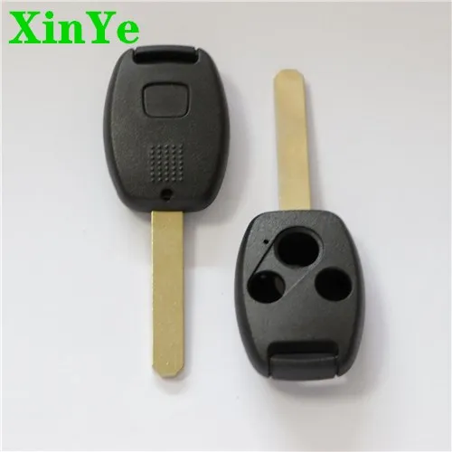 XinYe wholesale 2+1 Buttons Smart Car Key Case Shell Brass Car Key Replacement Blank