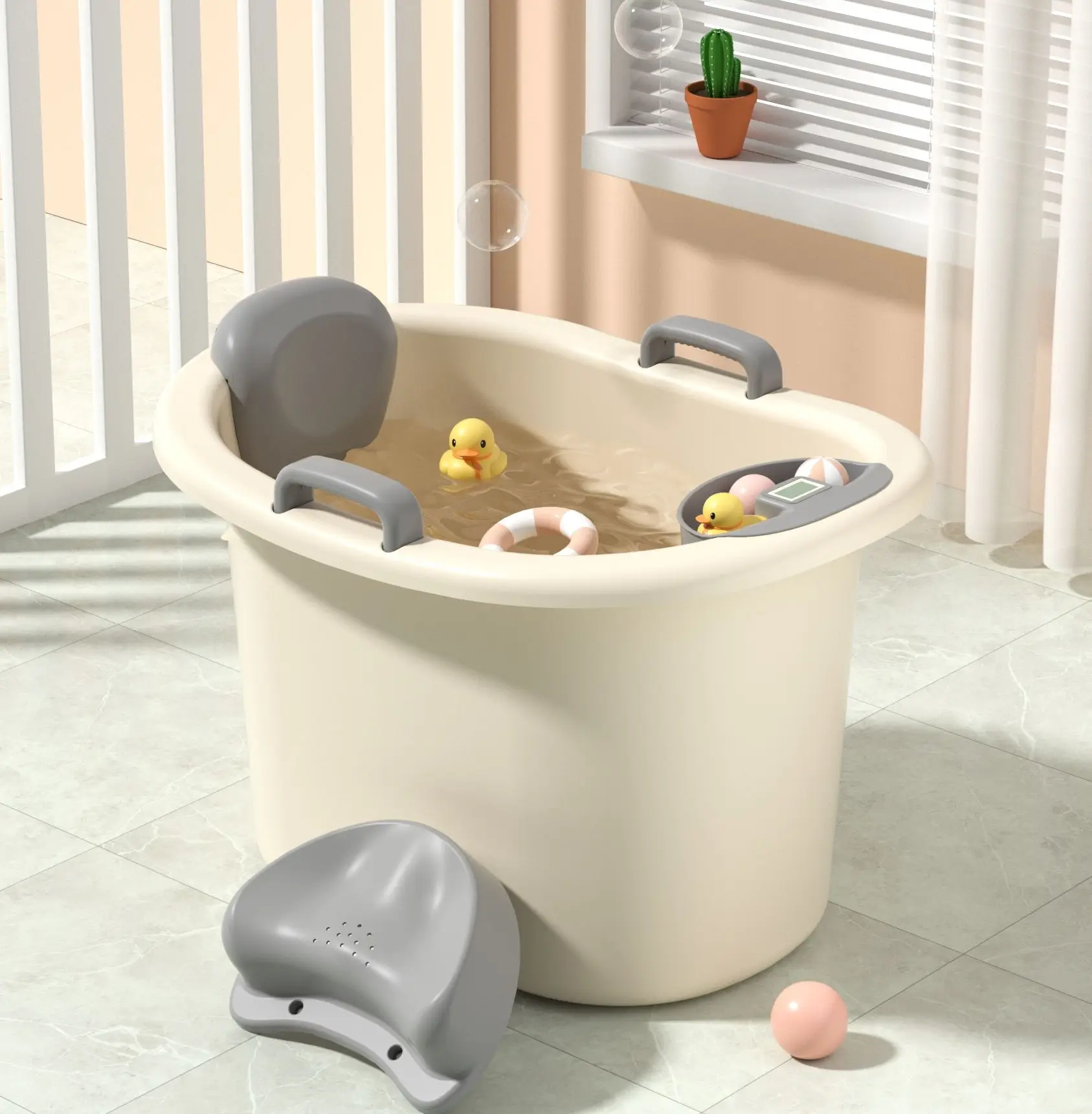 High Quality Camping Bathtub Temperature Thermometer Floating Bathtub Baby Bath