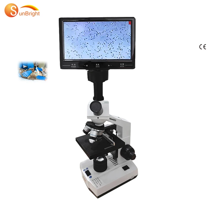 Medical high definition imaging CE JM-Q12 microscope digital biological laboratory constant temperature microscope