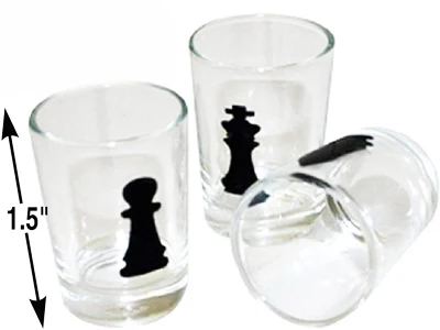 Custom Glass Chess Set Chess Games for Chess Drinking Game