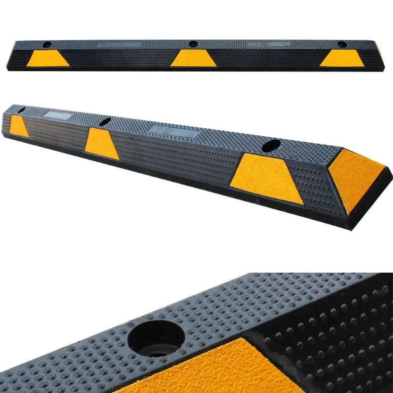Wholesales of good quality Australia Standard 1650mm length Car Parking Rubber Wheel stopper for parking lots