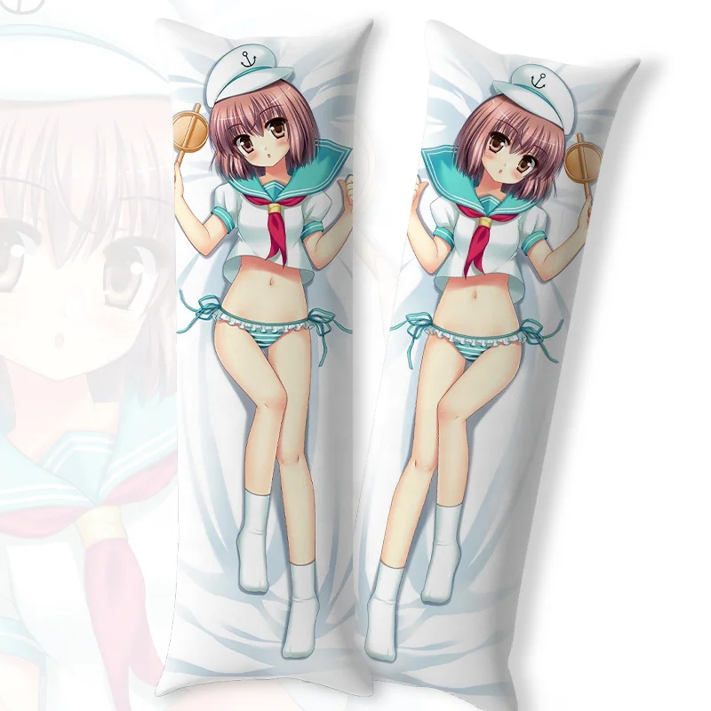 Оптовая продажа, двухсторонняя подушка для тела с сублимационной печатью, подушка для дакимакуры из аниме на заказ