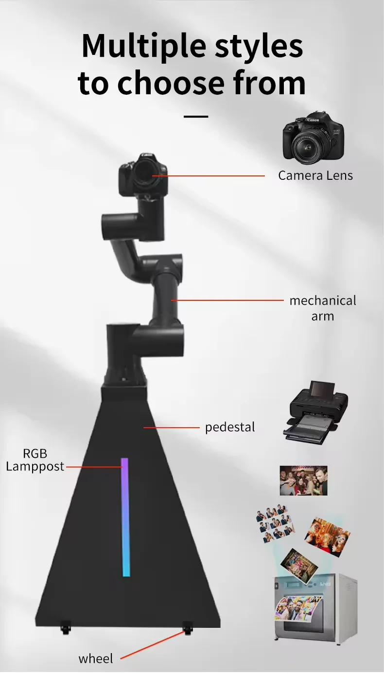 Phoprint автоматизированный волшебный Glambot управление движением Роботизированная рука камера фотобудка для мероприятия
