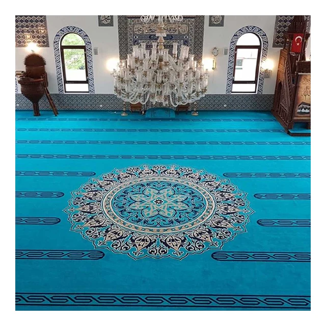 WeGroup Customized Wall to Wall High Quality 100% Wool Masjid Mosuqe Carpet Rug Runner