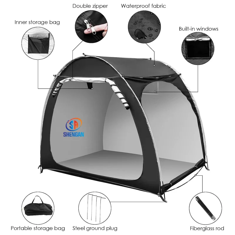 Outdoor bicycle storage shed tent bicycle cover tent,suitable for garden camping hiking