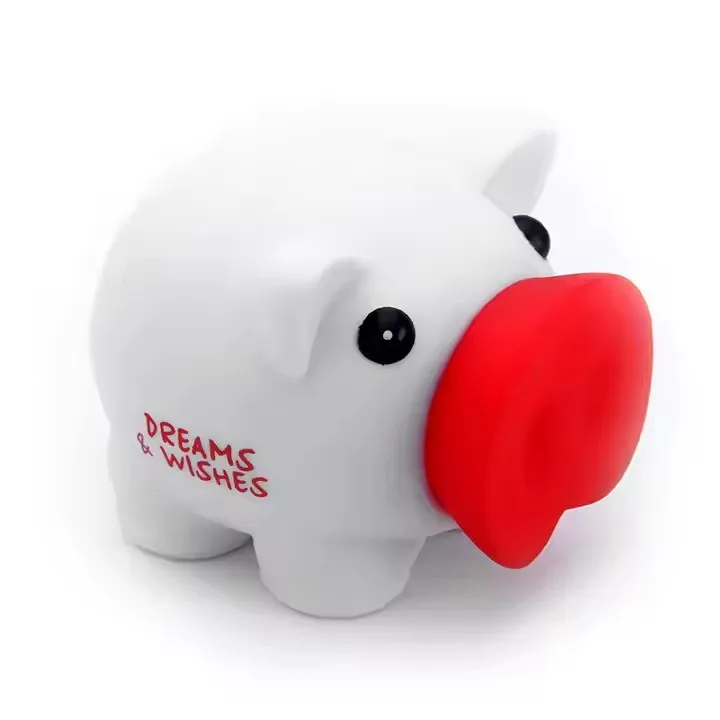 High Quality Multicolor Kids Plastic Money Coin Box Mini Cartoon Funny Kids Mouse Shape Rubber Piggy Bank for Kids Gift