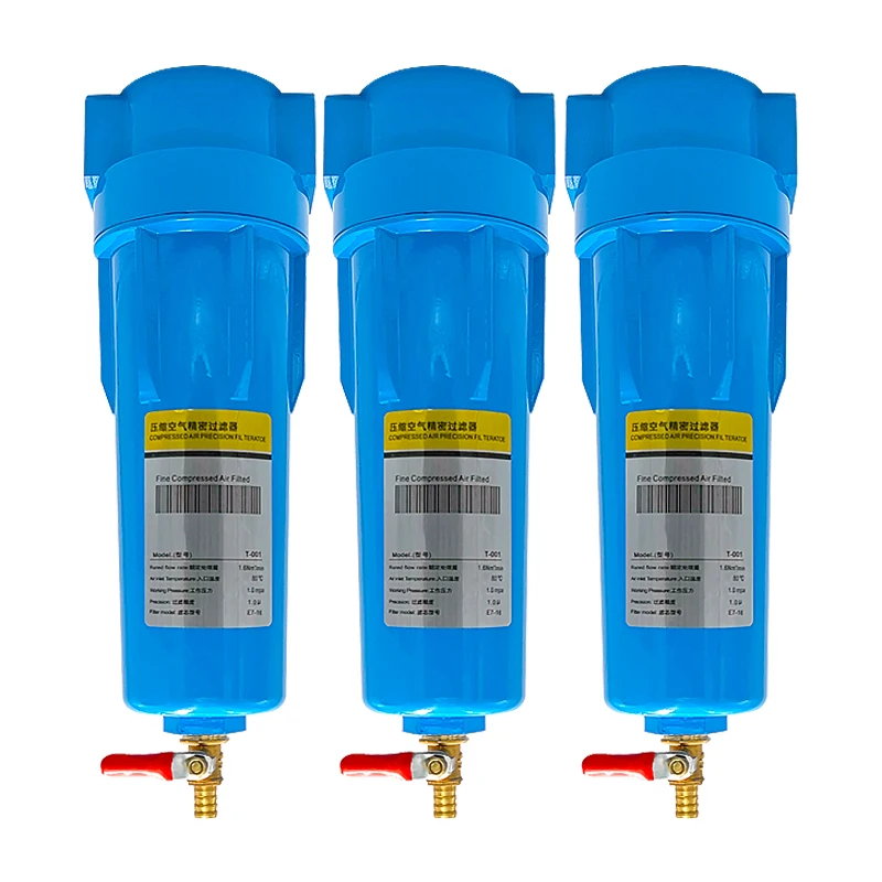 Hot Sale 0.01 micron Compressed Air Hydraulic Filter Low-pressure drop precision  filter housing  for Air Compressor Spare Part