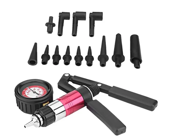 Professional Car Brake Fluid Bleeding Kit Vacuum Gauge Pump Sets