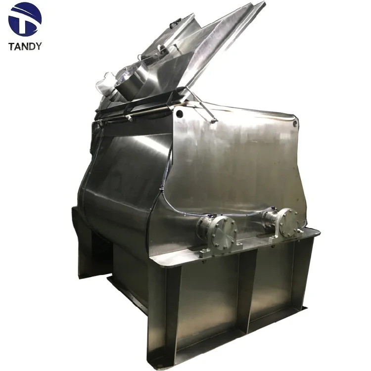High performance dry powder mortar mixer horizontal double shaft paddle mixer