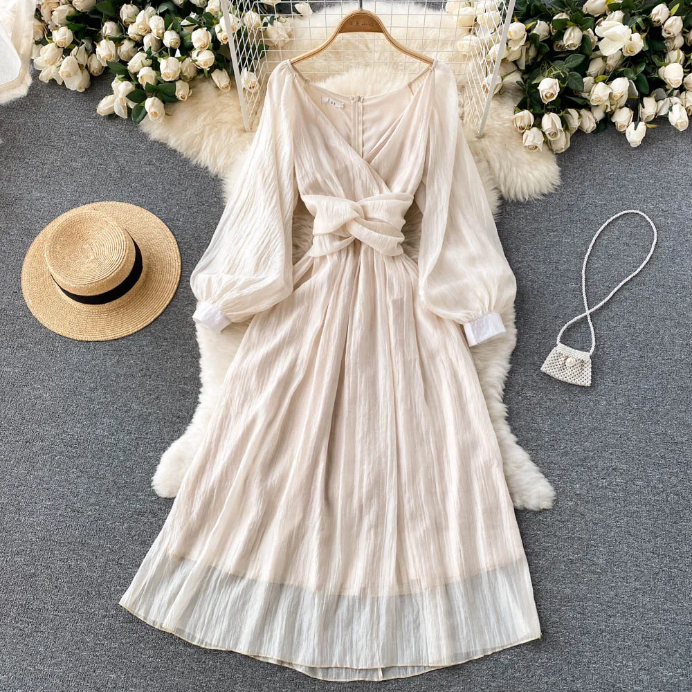 HOLLTOLL весеннее тонкое Полосатое платье из кожи белого цвета, Весенняя стильная длинная юбка с цепочкой