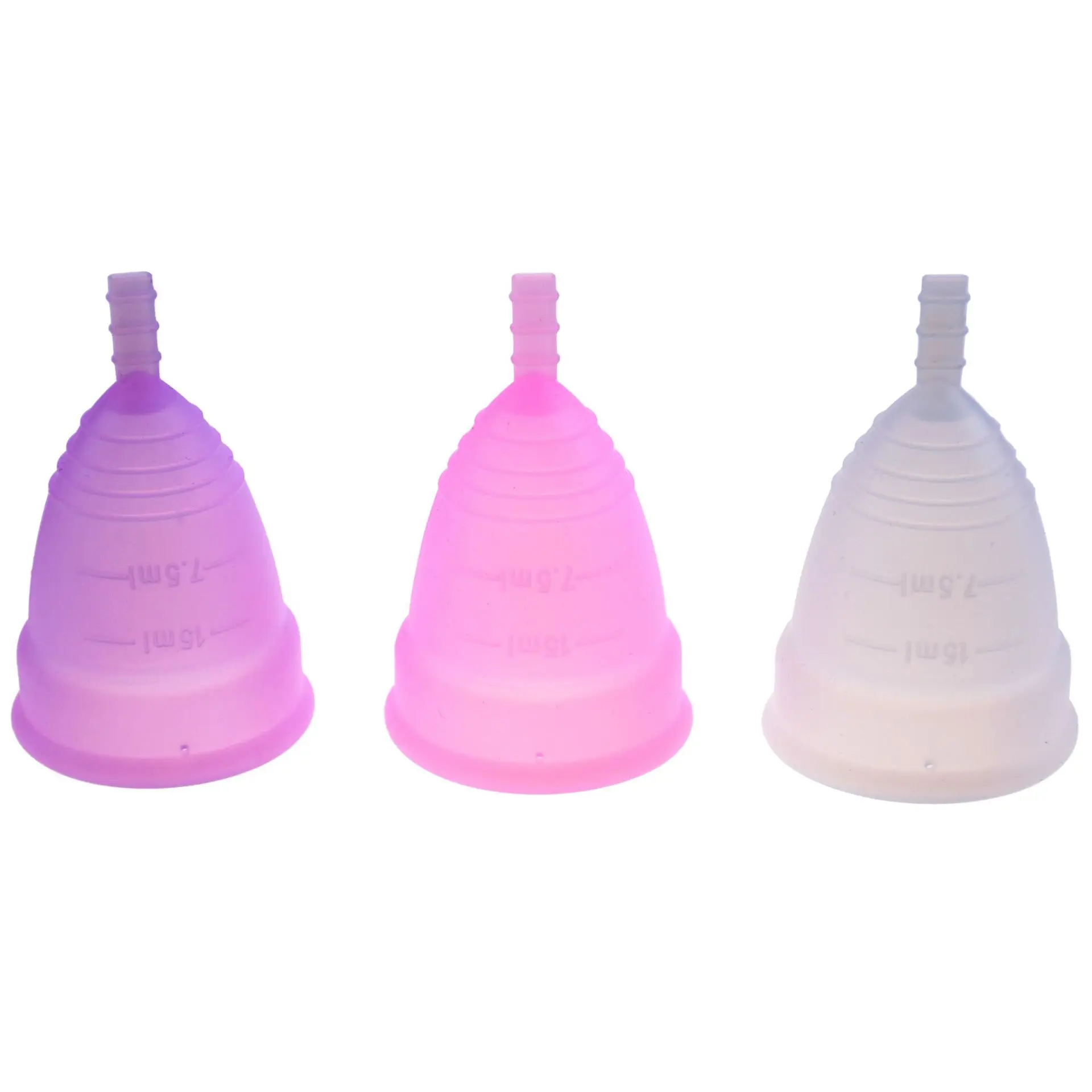 Reusable Women Silicone Menstrual Cup Set Feminine Hygiene Product Lady Menstruation Period Cup