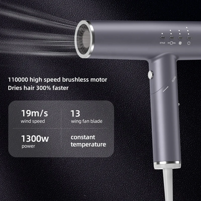 Special Design Fast Far Infrared Styler Diffuser Brushless Motor Foldable Hair Dryer