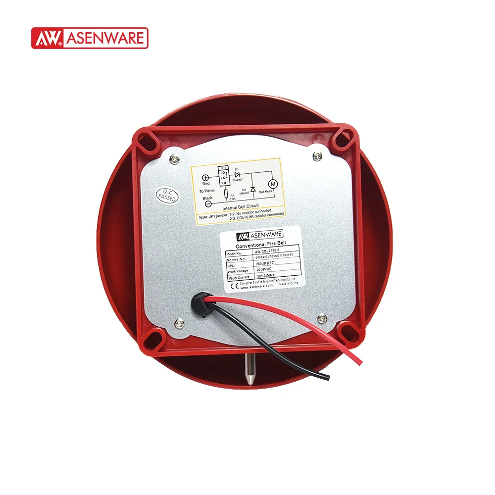 20-28V DC fire alarm bell 6 inch CE approved volume>98dB