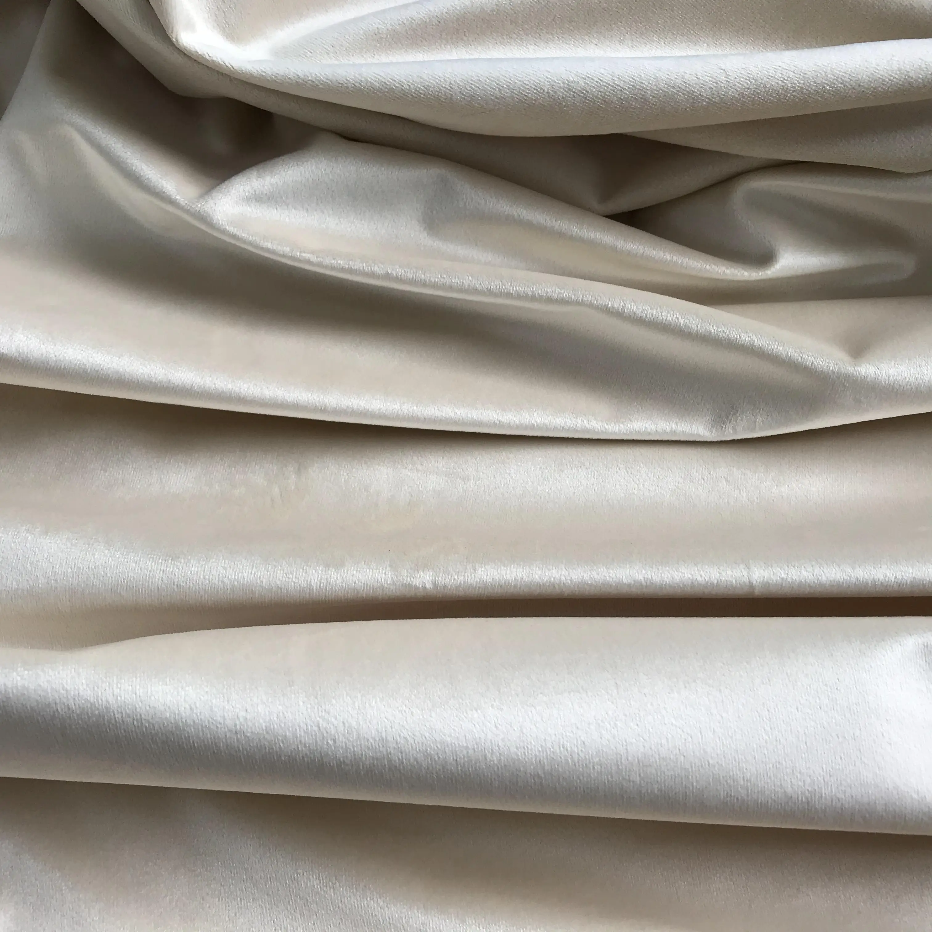Holland Velvet Fabric Knit Jersey Fabric 100% Polyester Satin Fabric Beige and light blu for curtain