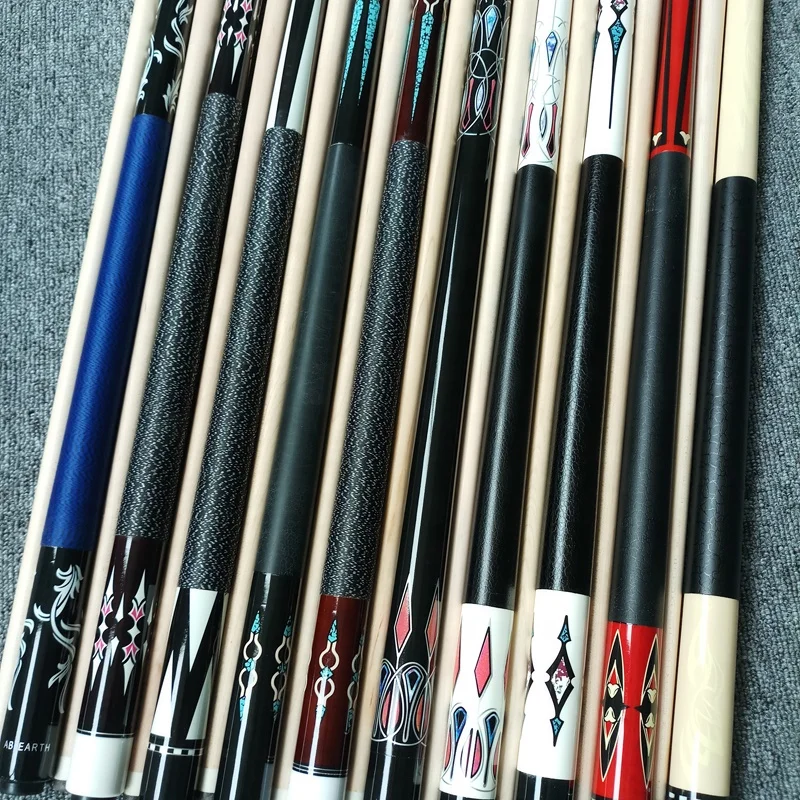 xmlivet Maple wood Pool cues 11.75mm/12.75mm/13mm Billiards cue sticks Cheap custom cues Professional Decal Cue lathe China