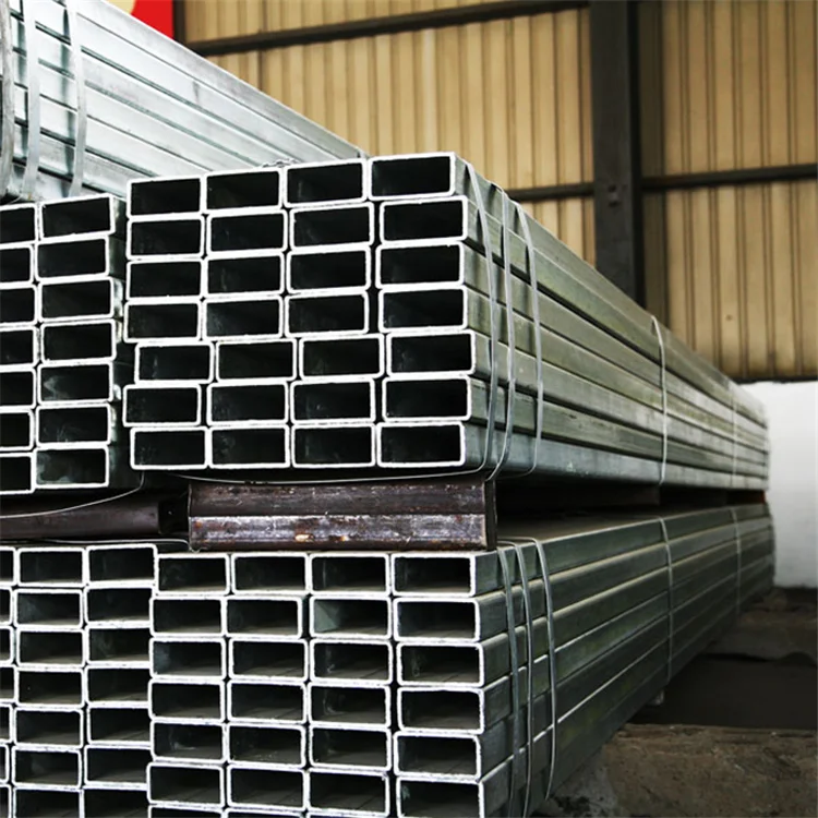 High Quality Corrugated Square Tubing Galvanized Steel Pipe Iron Rectangular Tube Price for Carports