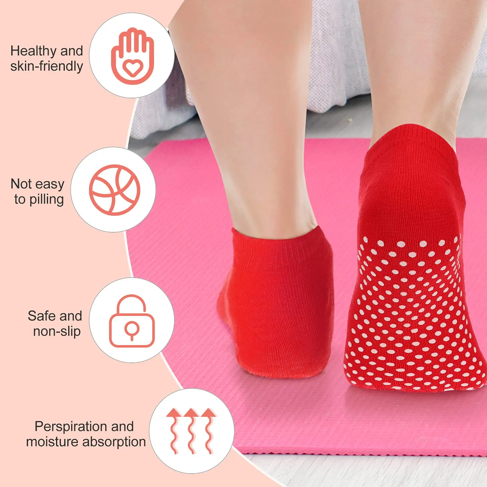 Kids Floor Socks With Head Non-Slip Silicone Soles Knit Knee Newborn Non-Slip Floor Girl Baby Socks