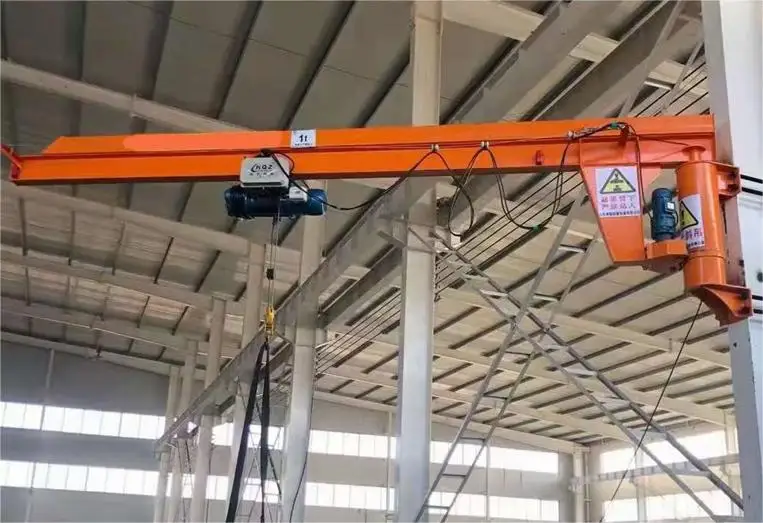 China Hot Sale 180 Degree Rotating Remote Control Fixed Wall Mounted Jib Crane 1 ton