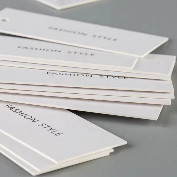 Garment Accessories Fashion Luxury Paper Hang Tags Custom Recycled Clothing paper label tag Canvas Hangtags For Clothing