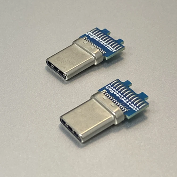 Заводской производитель USB type c 3 1 Штекерный разъем 24 pin с печатной платой паяльные прокладки