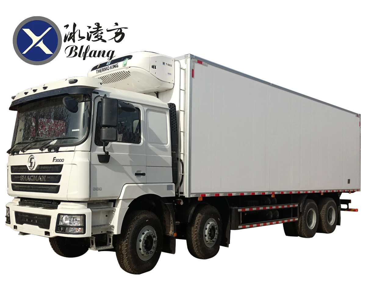 SHACMAN F3000 380hp Thermo King T880E гидравлический задний борт транспортировочный корм для рыбы сохраняет тепло морозильник фургон