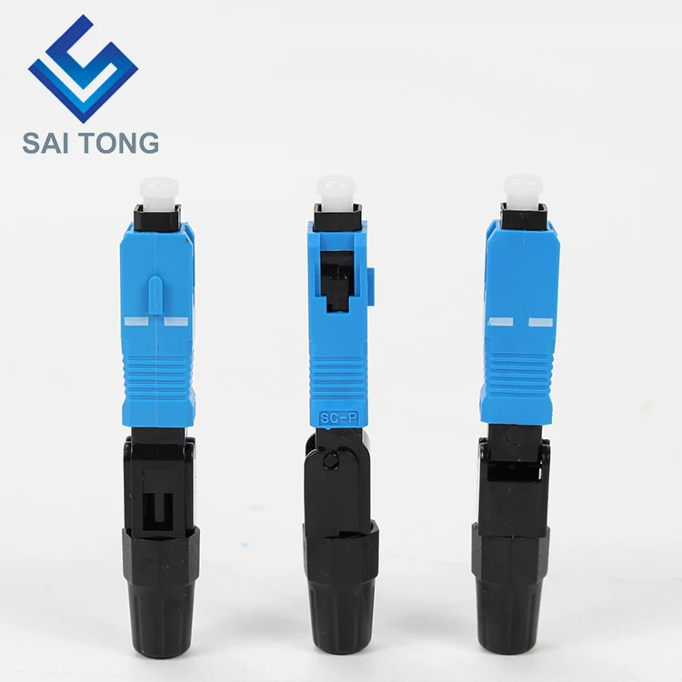 Saitong Supply Communication equipment quick connector sc/upc ftth Fiber Optic Fast Connector Fiber Connector