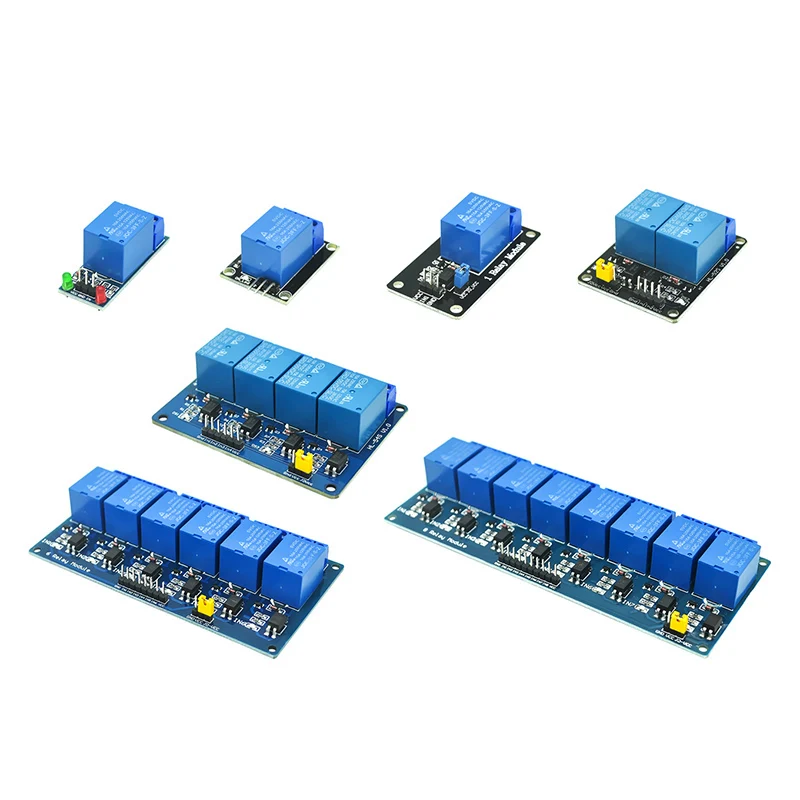 KY-019 with Optocoupler Relay Module DC 5V Output 1/2/4/6/8 Way Power Relay Module 250VAC/125VAC 10A