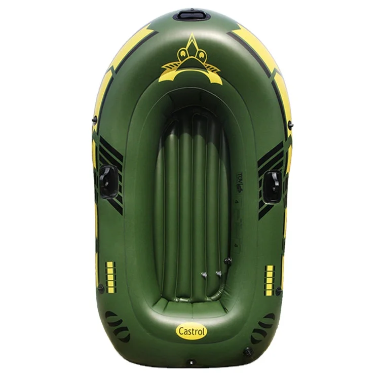 Outdoor Foldable Rubber Dinghy Thickening Inflatable River Rafting Boat Double Kayak Fishing Boat Inflatable Rowing Boats