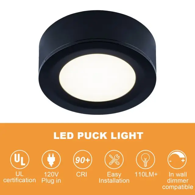 China Plug in 120v Surface Mounted Linkable 4 Watt LED Under Kitchen Cabinets Light