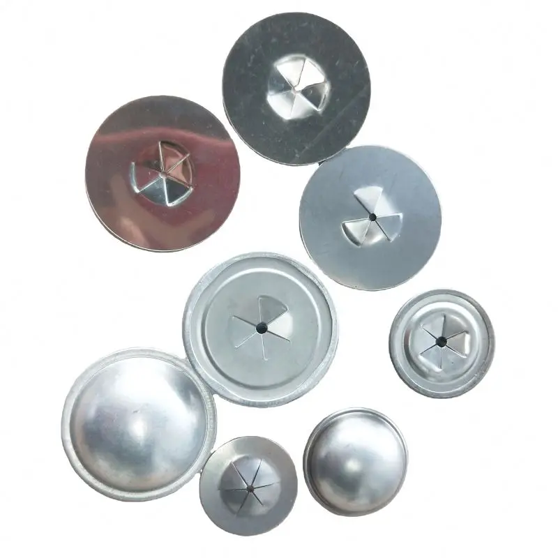 Manufacturing Aluminum  dome cap insulation washers glass wool insulation pin dome washer aluminum washers