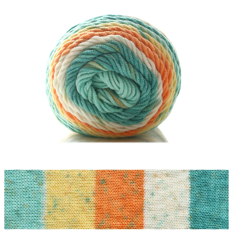 Factory Direct Sale 5 Plys 2mm 55% Acrylic 45% Cotton Blended Yarn Milk Cotton Yarn for Knitting Crochet